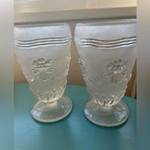 Edvin Ollers Art Deco Glass  Goblet Set 2